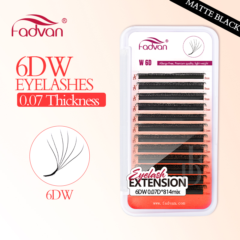 Eyelash Extension For Asian Eyes - Fadvan real 6d w cílios 0.07