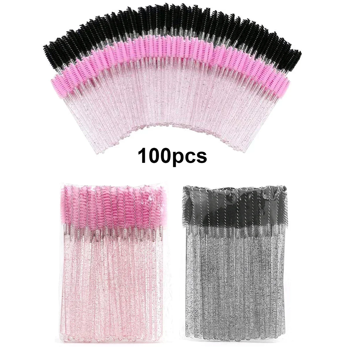 Eyelash Extension Options - Atacado 100 pçs escovas de cílios