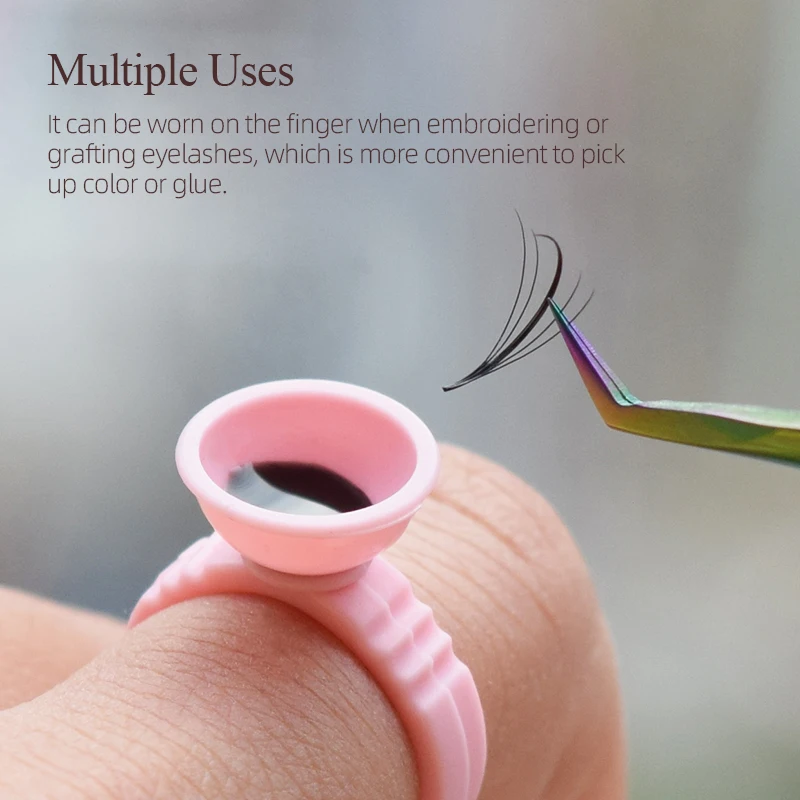 Eyelash Extension Permanent - Suporte permanente pigmento maquiagem, recipiente divisor
