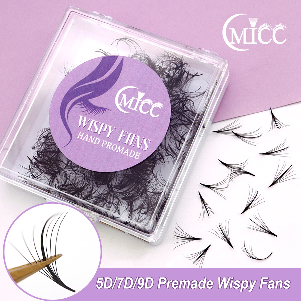 Eyelash Extension Hybrid - Cmicc 5d/7d base pontiaguda cílios finos