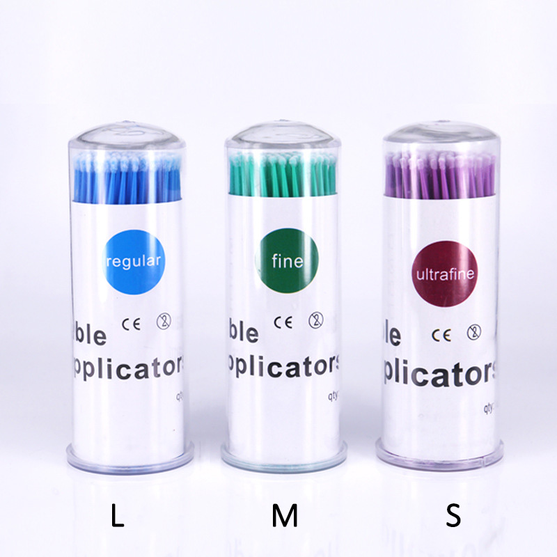 Eyelash Extension Kits - 100 Unidades/Frasco Microescovas para Kit de