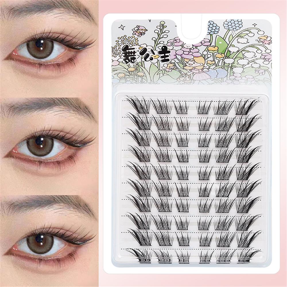 Eyelash Extension Wet Look - 60/100 Peças Cachos de Cílios Naturais