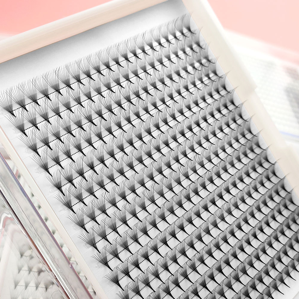 Lash Fan Volume - Cílios Postiços Pré-Montados 7mm 4D 0.07mm