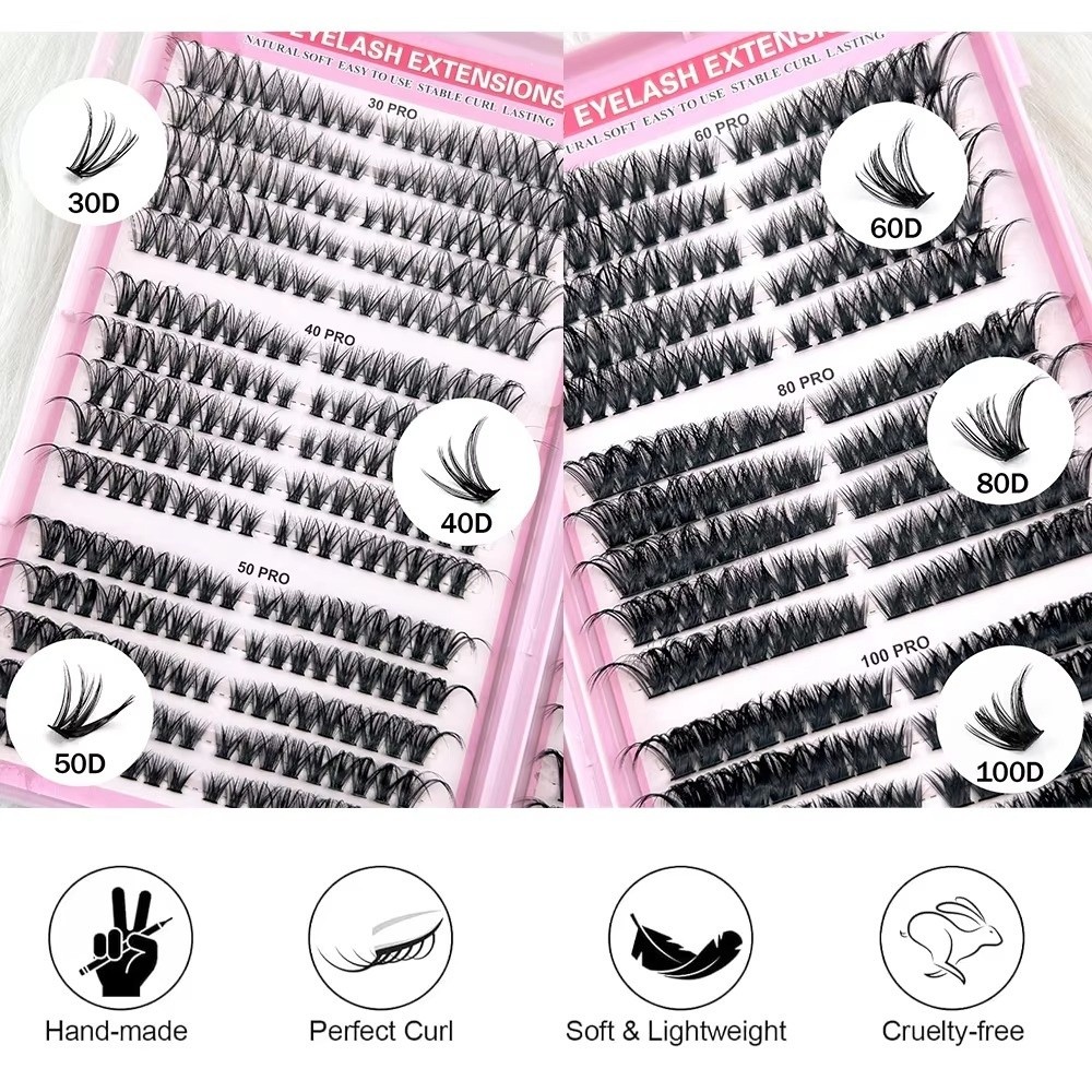 Cílios Postiços de 8-16mm de C - Lash Fan Volume avaliação e preço