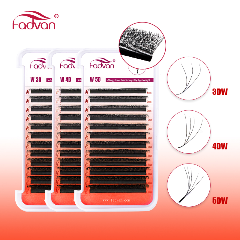 Cílios FADVAN W 3D 4D 5D 8-12/ - Eyelash Extension Hybrid avaliação e preço