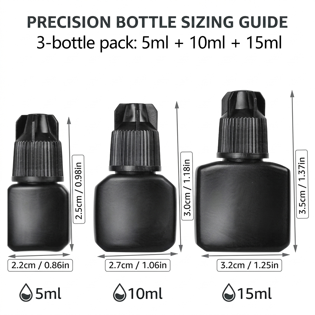 Kit com 3 Frascos Vazios para  - Refill Eyelash Extension avaliação e preço