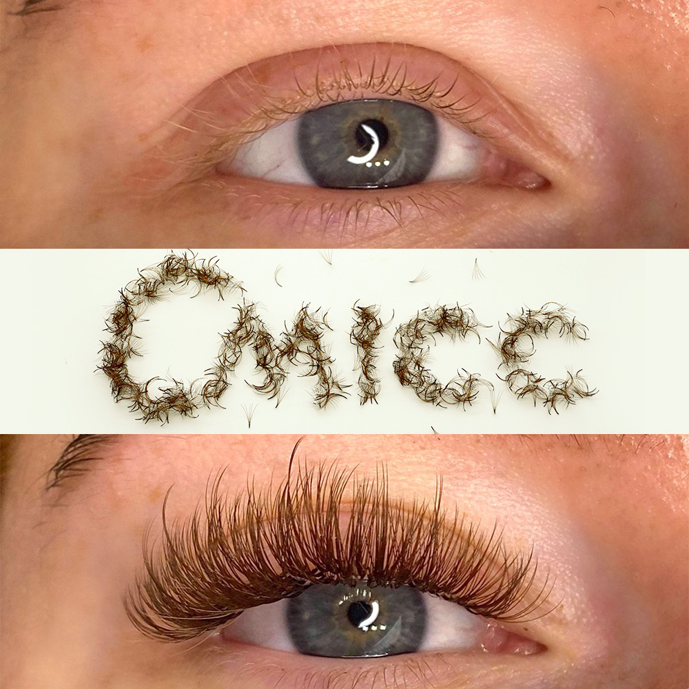 1000 fãs pbt híbrido marrom vo - Eyelash Extension Hybrid avaliação e preço