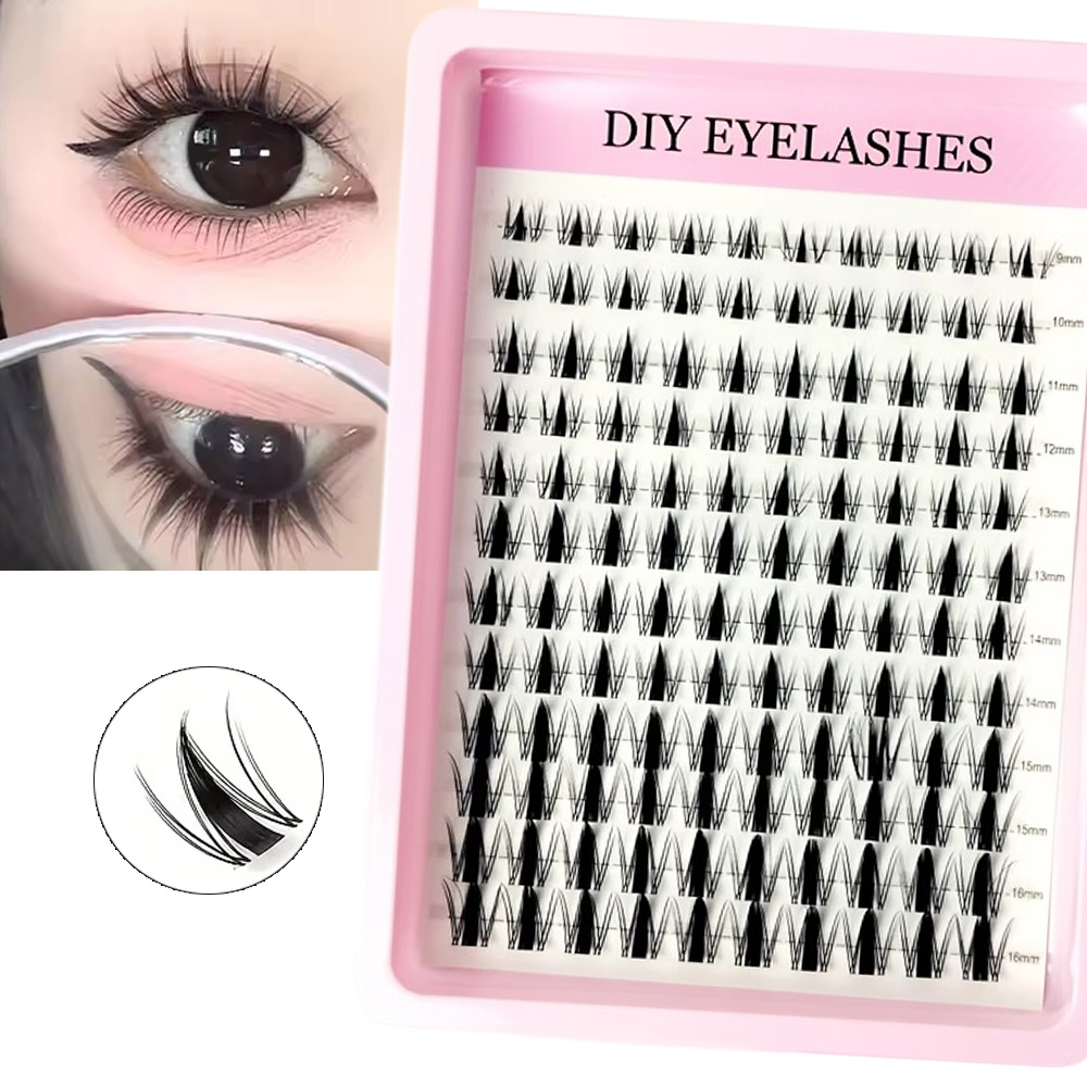 120 Cílios Postiços Estilo Fad - Eyelash Extension Wet Look avaliação e preço