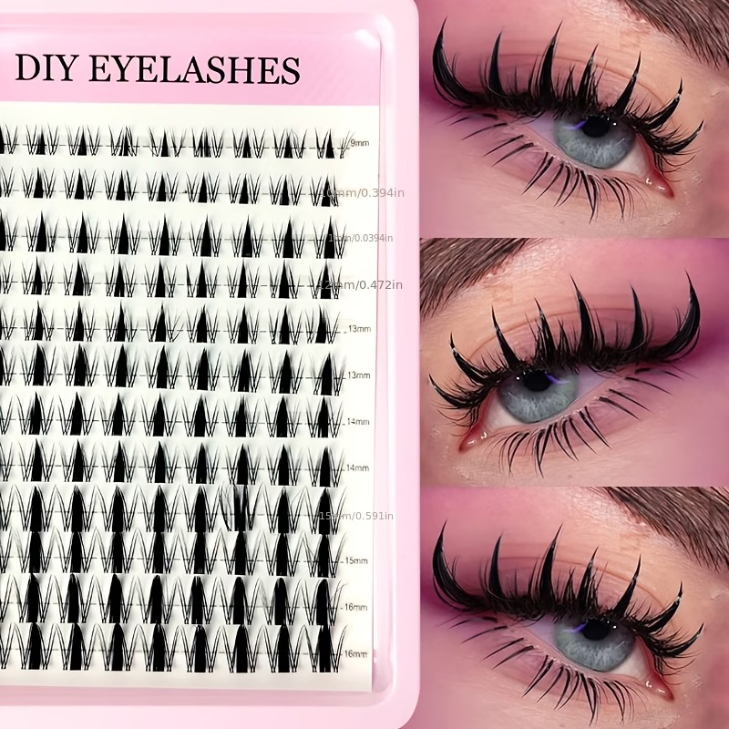 120 Cílios Postiços Estilo Fad - Eyelash Extension Wet Look avaliação e preço