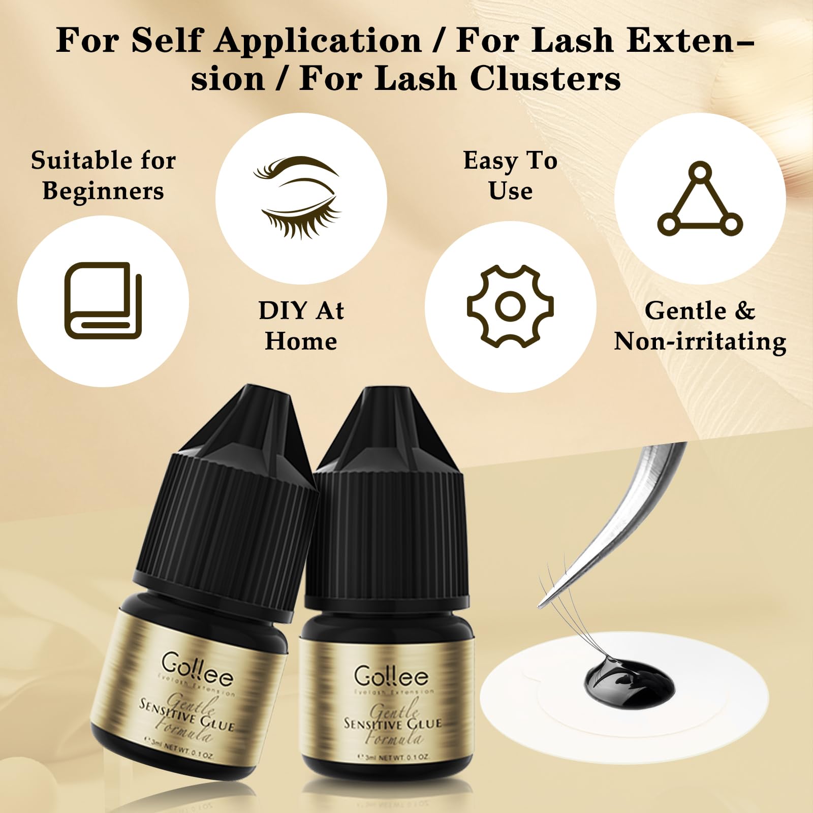 Gollee adesivo para extensão d - Eyelash Extension Eye Irritation avaliação e preço