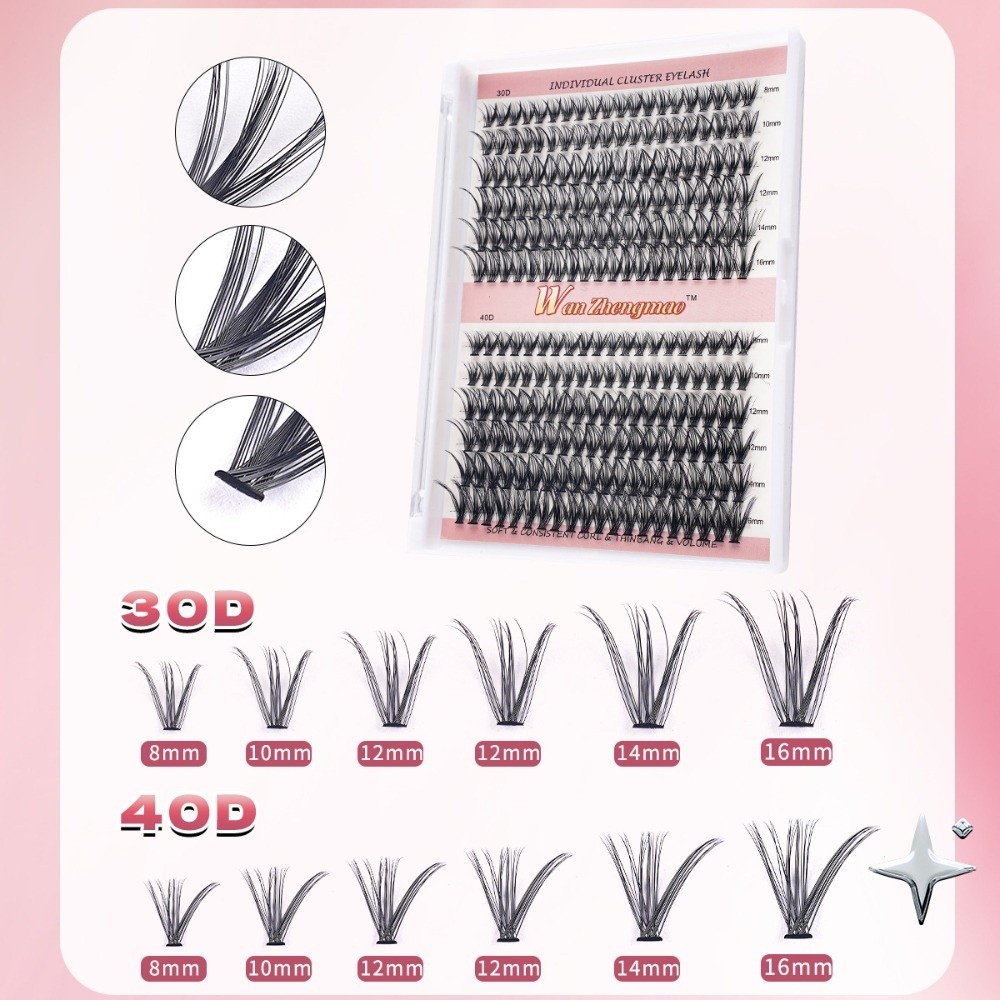 Cílios Postiços de 8-16mm de C - Eyelash Extension Kits avaliação e preço