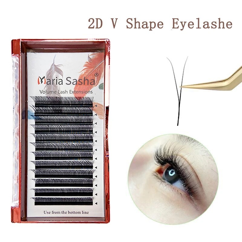 Maria 2d y forma cílios mão pr - Eyelash Extension For Asian Eyes avaliação e preço