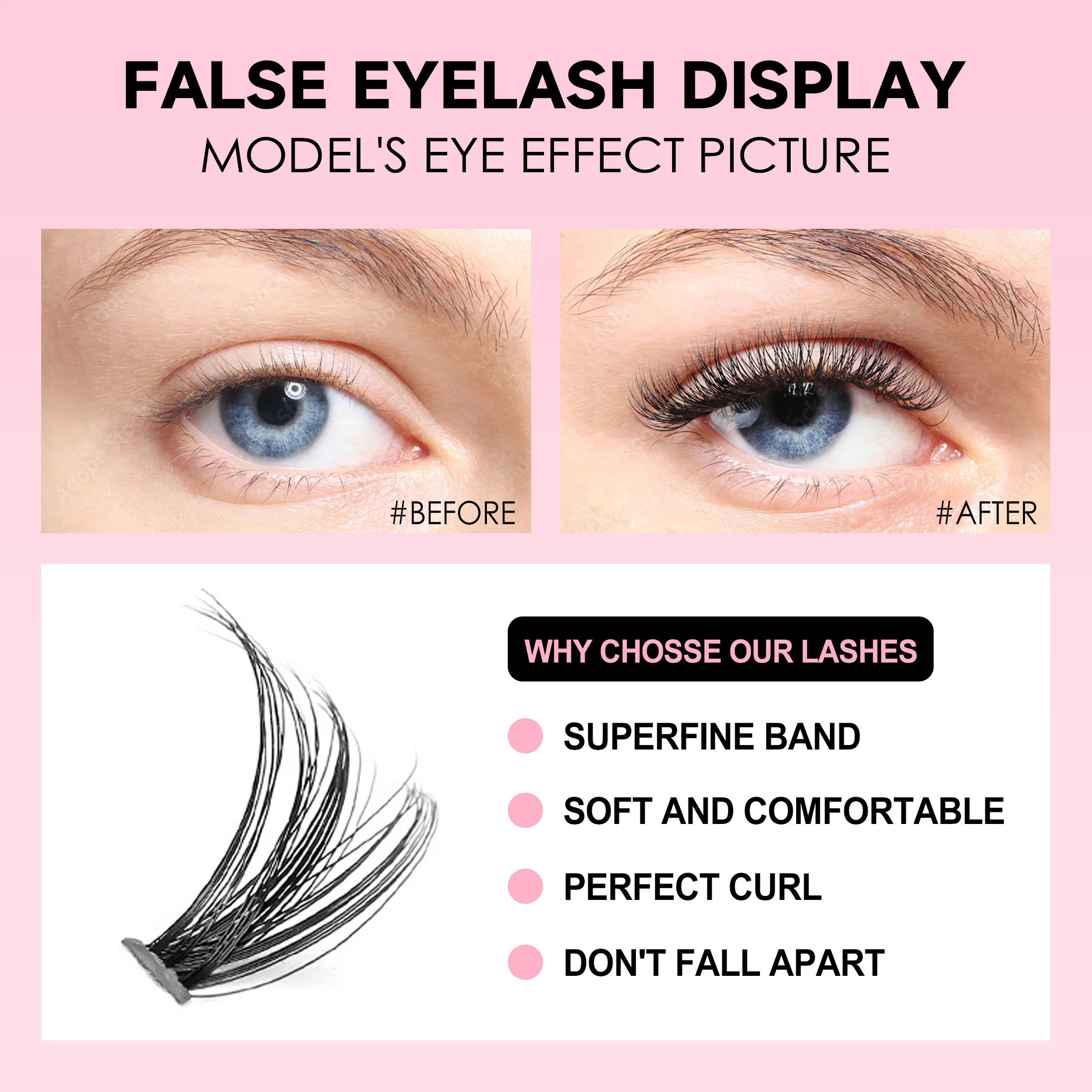 DIY Lashes Extension Kit, Clus - Eyelash Extension Remover At Home avaliação e preço
