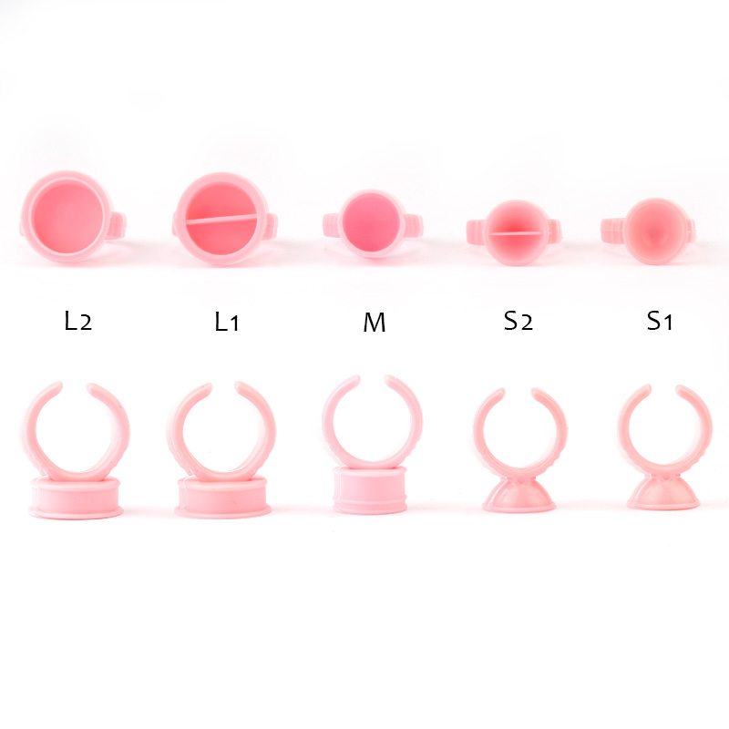 100 pcs Anéis de Cola Descartá - Eyelash Extension Permanent avaliação e preço